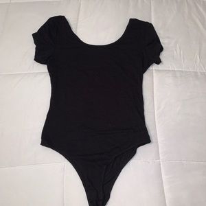 NWT Fashion Nova Basic Black Bodysuit